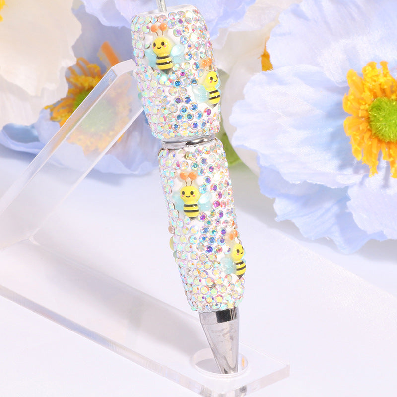 wholesale 3pcs beadable pens DIY Shell Diamond Bead Pen